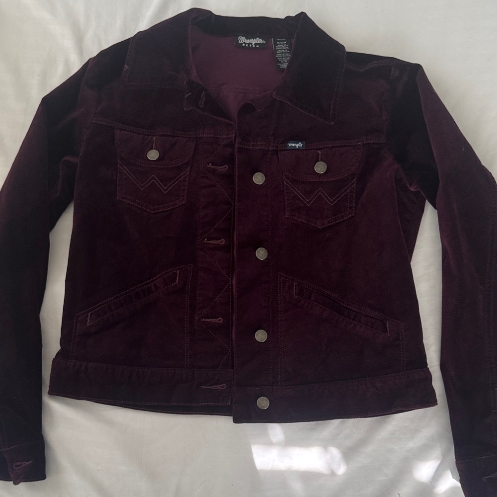Wrangler Burgundy Jean Jacket